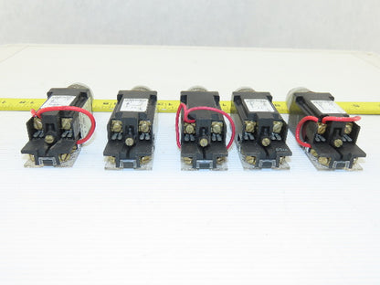 Allen Bradley 800MR-QT12K Push Button Switch  12v Lamp73 Red Green Blue Lot Of 5