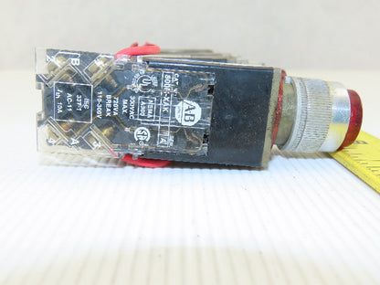 Allen Bradley 800MR-QT12K Push Button Switch  12v Lamp73 Red Green Blue Lot Of 5