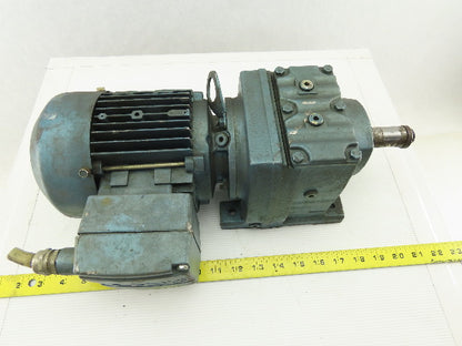 Sew Eurodrive R37DT71C4TF-IS 1/3HP Gear Motor 230/460V 3Ph W/ 32.4:1 Inline Box
