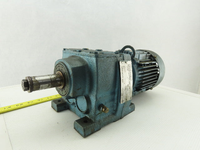 Sew Eurodrive R37DT71C4TF-IS 1/3HP Gear Motor 230/460V 3Ph W/ 32.4:1 Inline Box