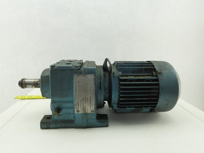 Sew Eurodrive R37DT71C4TF-IS 1/3HP Gear Motor 230/460V 3Ph W/ 32.4:1 Inline Box