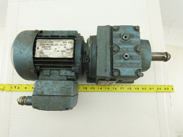 Sew Eurodrive R37DT71C4TF-IS 1/3HP Motor 230/460V 3Ph W/44.81:1 Inline Gearbox