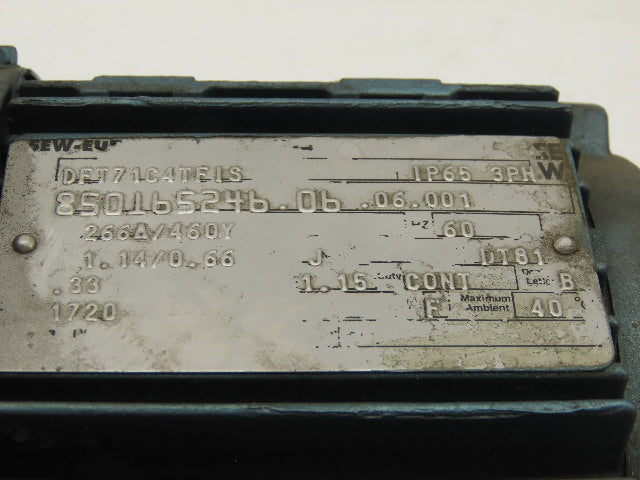 Sew Eurodrive 	 R37DT71C4TFIS 1/3HP Motor 230/460V 3Ph W/32.4:1 Inline Gearbox