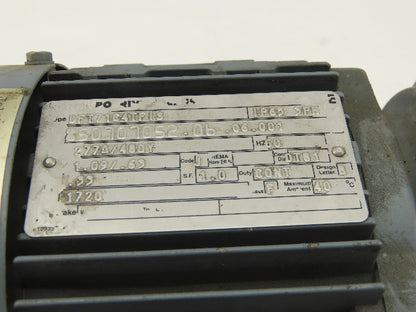 Sew Eurodrive R37DT71C4TFIS 1/3HP Motor 230/460V 3Ph W/44.81:1 Inline Gearbox