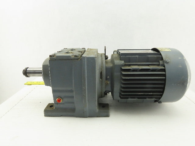 Sew Eurodrive R37DT71C4TFIS 1/3HP Motor 230/460V 3Ph W/44.81:1 Inline Gearbox