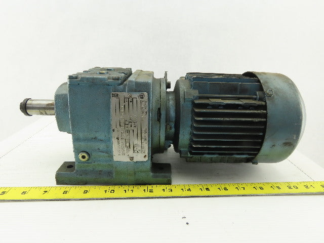 Sew Eurodrive  R37DT71C4TF-IS 1/3HP Motor 230/460V 3Ph W/25:1 Inline Gearbox