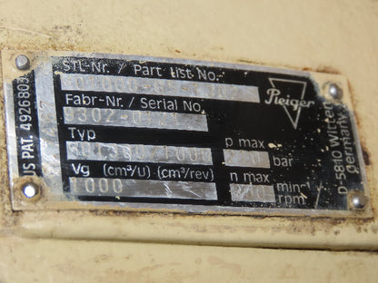 Pleiger M01000-05-1302 Radial Piston Hydraulic Motor