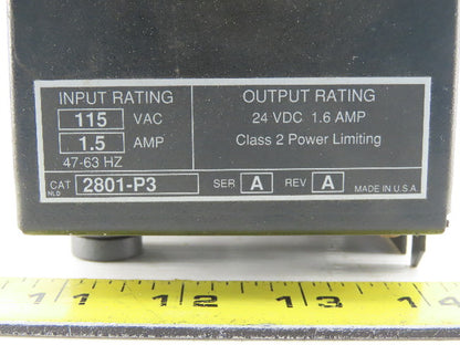 Allen Bradley 2801-P3 Power Supply 115V 1.5A Primary 24VDC 1.6A Secondary