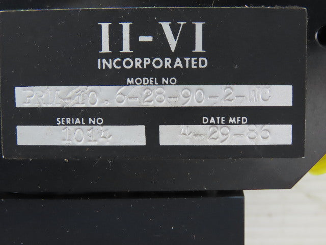 II-VI INC. PRM-10.6-28-90-2-WC Laser Mirror Part