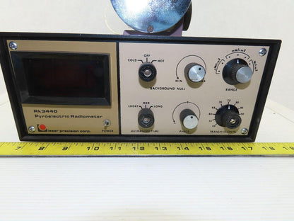 Laser Precision Corp RK3440 Pyroelectric Radiometer W/RP186-1 Detector