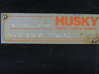 Husky HPN 634940 & HPN 638789 Hydraulic Accumulator Valve & Manifold