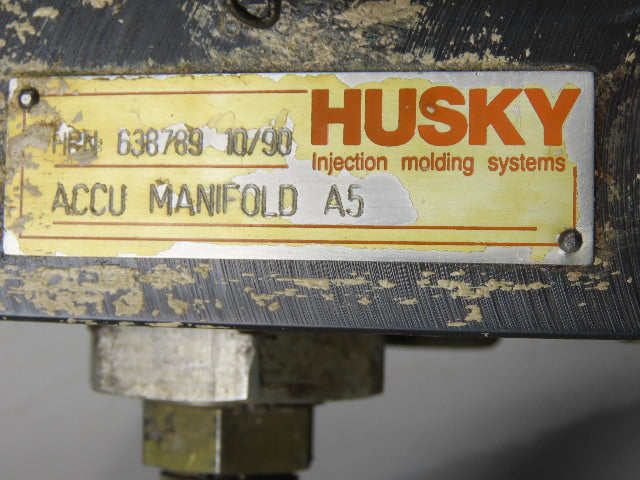 Husky HPN 634940 & HPN 638789 Hydraulic Accumulator Valve & Manifold