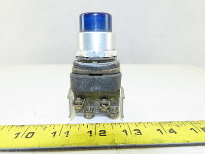 Allen Bradley 800T-QT10 Blue Push Button Switch 1N.O 1N.C 120V Series T