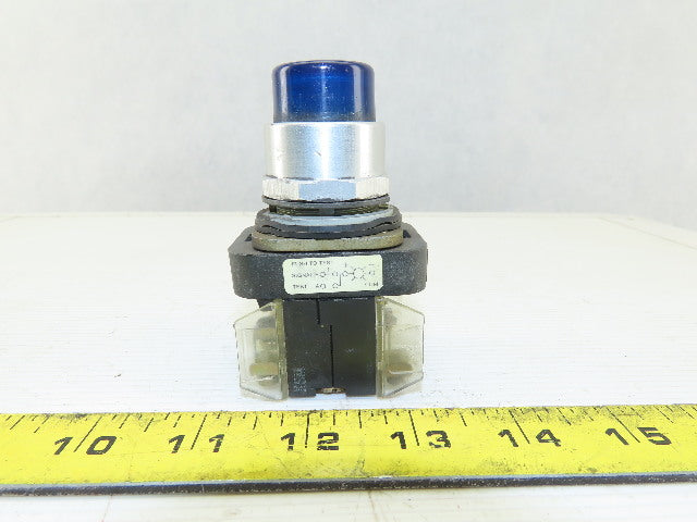 Allen Bradley 800T-QT10 Blue Push Button Switch 1N.O 1N.C 120V Series T