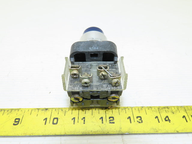 Allen Bradley 800T-QT10 Blue Push Button Switch 1N.O 1N.C 120V Series T