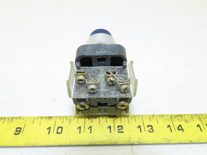 Allen Bradley 800T-QT10 Blue Push Button Switch 1N.O 1N.C 120V Series T