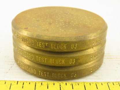 Wilson Rockwell 03 Standard Test Block HRB Lot of 3