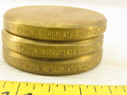 Wilson Rockwell 03 Standard Test Block HRB Lot of 3