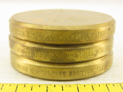 Wilson Rockwell 10,12&14 Standard Test Block HRB Lot of 3