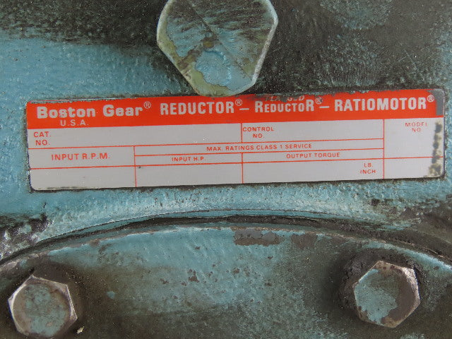 Boston Gear 1-1/2Hp Speed Reducer Gear Motor  20:1 W/Baldor VM3557T 230/460V 3Ph