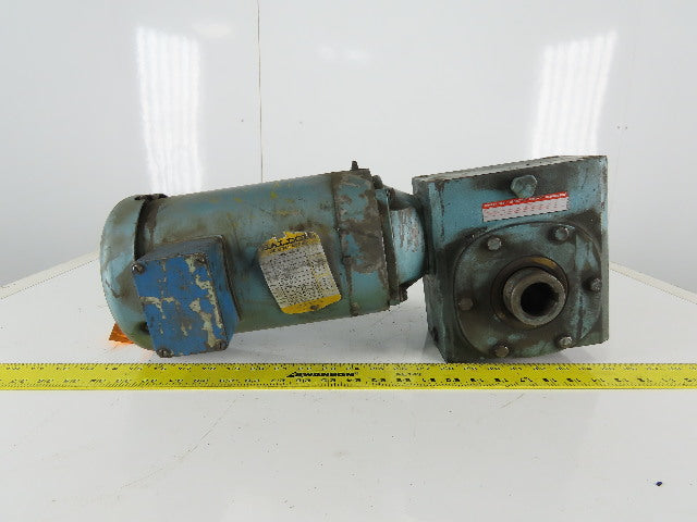 Boston Gear 1-1/2Hp Speed Reducer Gear Motor  20:1 W/Baldor VM3557T 230/460V 3Ph