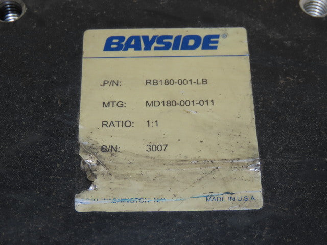 Bayside RB180-001-LB Right Angle Precision Gearhead Gear Box 1:1 Ratio