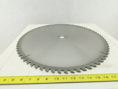 20" Non-Ferrous Metal Cutting Circular Saw Blade 72 Tooth Carbide Re-Sharpened