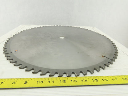 20" Non-Ferrous Metal Cutting Circular Saw Blade 72 Tooth Carbide Re-Sharpened