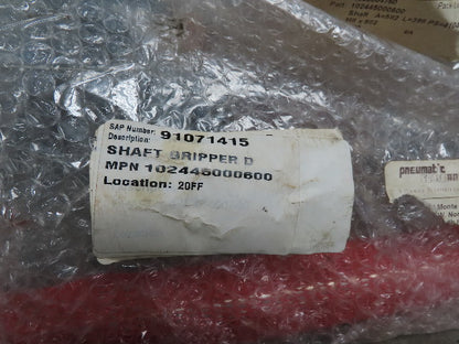 Pneumatic Scale Angelus 102445000600 Shaft Gripper Stainless Steel