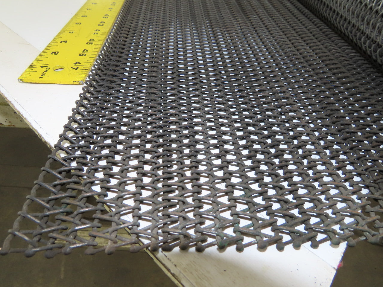 Carbon Steel Chain Mail Mesh Conveyor 60" wide x 108" Long