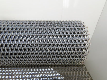 Carbon Steel Chain Mail Mesh Conveyor 60" wide x 108" Long