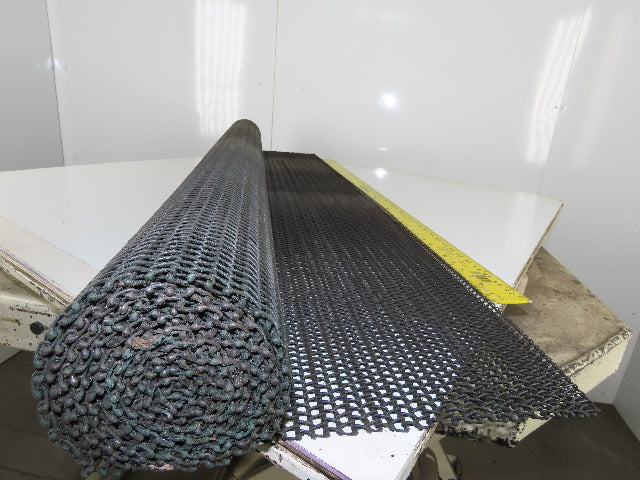 Carbon Steel Chain Mail Mesh Conveyor 60" wide x 108" Long