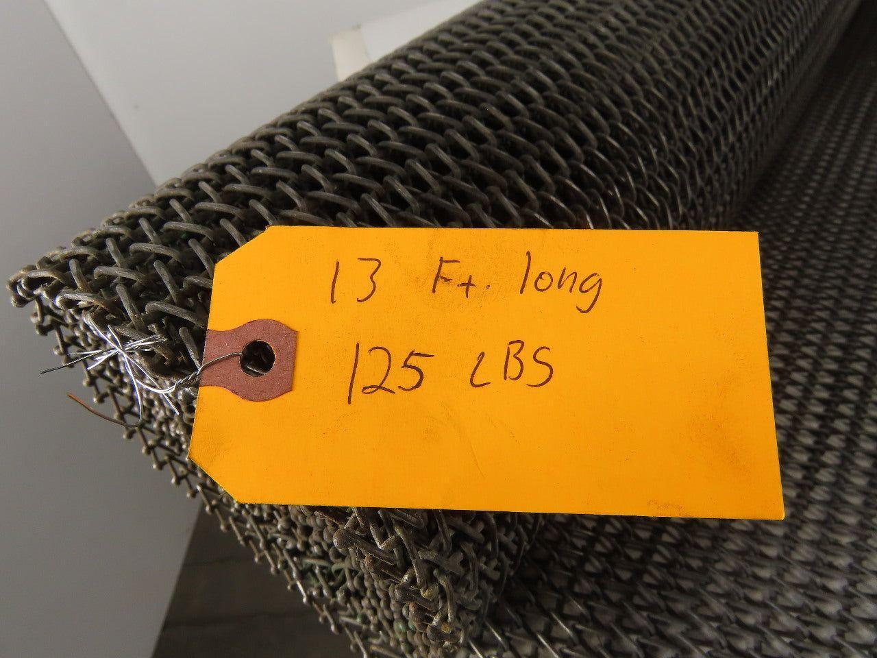 Carbon Steel Chain Mail Mesh Conveyor 60" wide x 156" Long