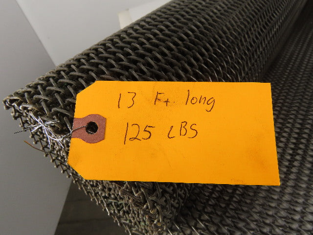 Carbon Steel Chain Mail Mesh Conveyor 60" wide x 156" Long