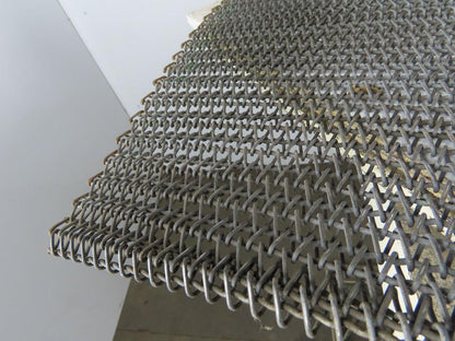 Carbon Steel Chain Mail Mesh Conveyor 60" wide x 156" Long