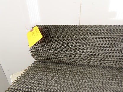 Carbon Steel Chain Mail Mesh Conveyor 60" wide x 156" Long