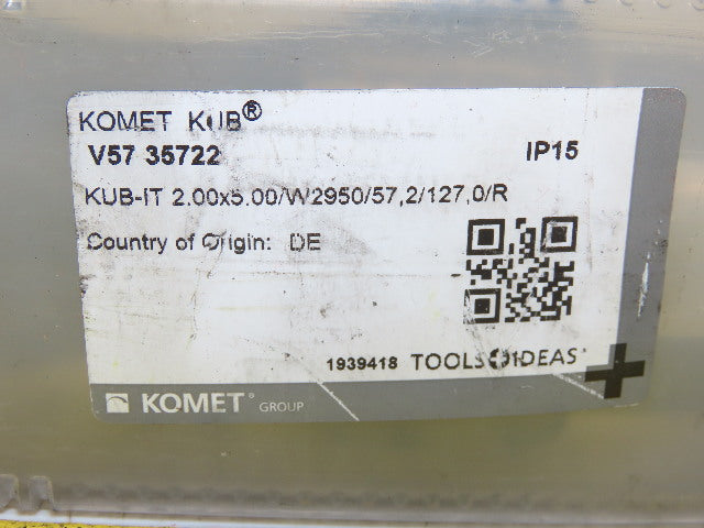 Komet 2.00x5.00/W2950/57.2/127,0/R Indexable Insert Drill 2" Diameter x 5.00 L