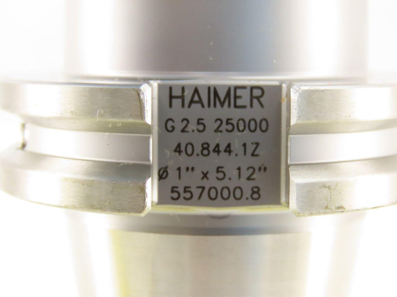 Haimer G2.5 25000 40.844.1Z CAT 40 1" Shrink Fit Chuck tool Holder 5.12" Proj