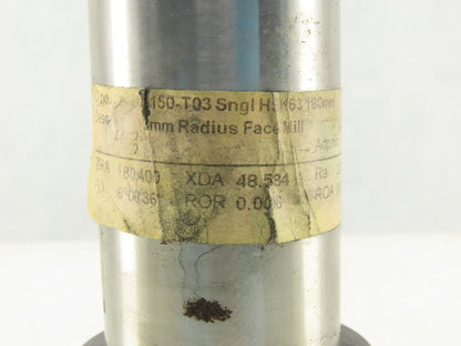 Haimer A63.051.22 HSK-A63 Face/Shell Mill Tool Holder 22mm Pilot 100mm Proj.