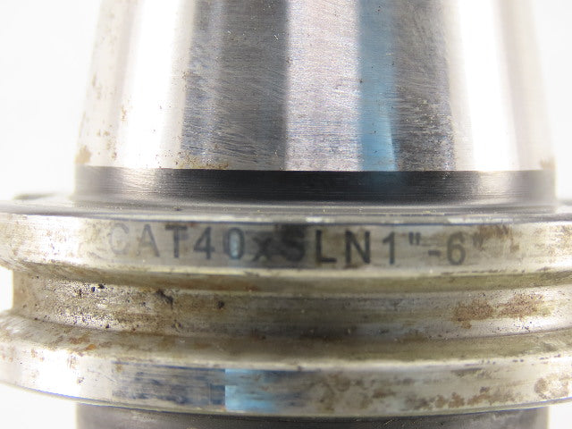 Techniks SYIC-22925-6 CAT 40 Weldon Style End Mill Tool Holder 6" Proj. 1" Bore