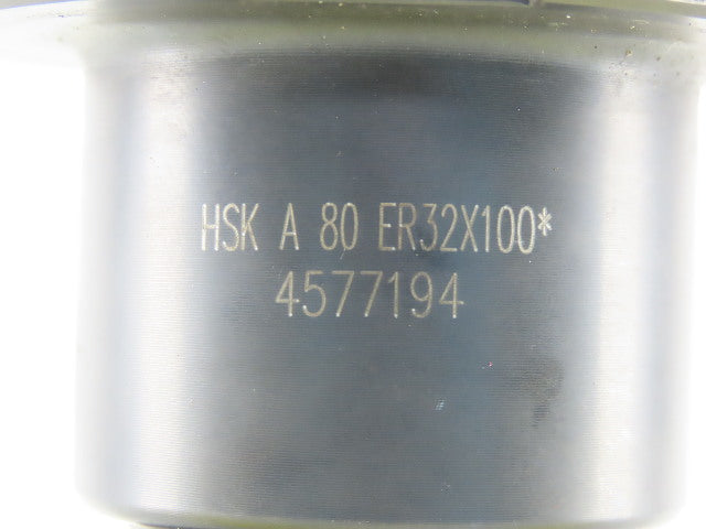 HSK80A  ER32 Collet Tool Holder W/Nut 100mm Projection