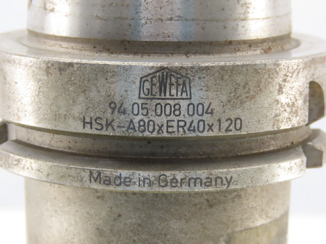 Gewefa HSK-A80xER40X120 Precision Collet Chuck Tool Holder 120mm Projection