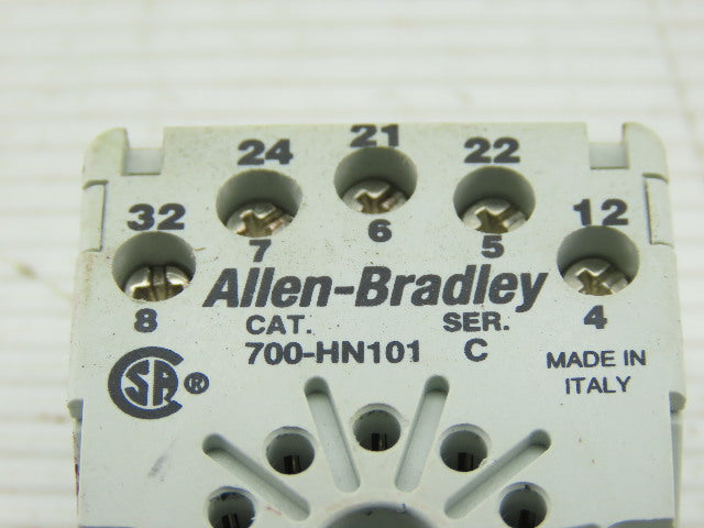 Allen Bradley 700-HA33Z24 Ser D 700-HN101 Ser C Relays And Sockets Lot Of  5