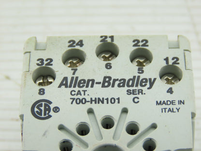 Allen Bradley 700-HA33Z24 Ser D 700-HN101 Ser C Relays And Sockets Lot Of  5