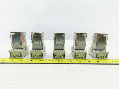 Allen Bradley 700-HA33Z24 Ser D 700-HN101 Ser C Relays And Sockets Lot Of  5