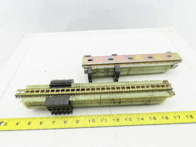 Allen Bradley 1492-HM1 White Terminal Blocks W/ Fuse Holders DIN Lot Of 78