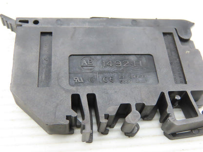 Allen Bradley 1492-HM1 White Terminal Blocks W/ Fuse Holders DIN Lot Of 78