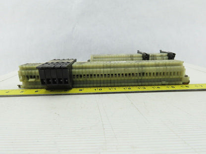 Allen Bradley 1492-HM1 White Terminal Blocks W/ Fuse Holders DIN Lot Of 78
