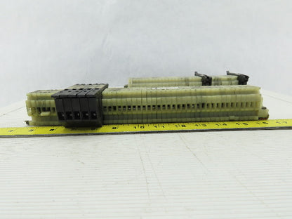 Allen Bradley 1492-HM1 White Terminal Blocks W/ Fuse Holders DIN Lot Of 78
