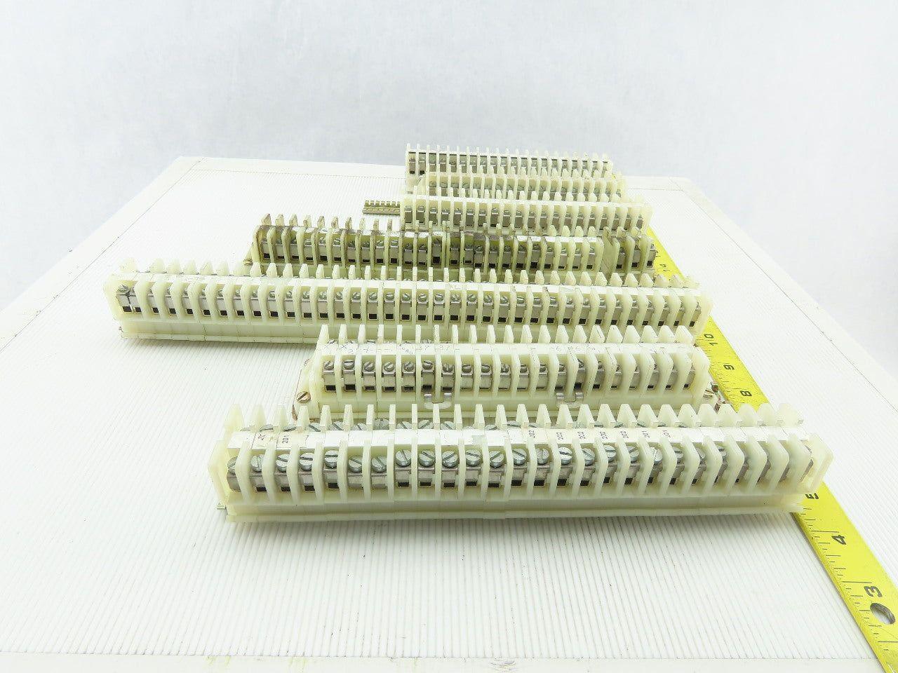 Allen Bradley 1492-CA Electric Terminal Block W/DIN Rail Lot of 166